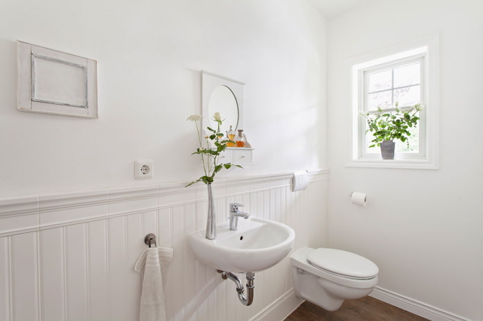 toiletinrichting in witte tinten