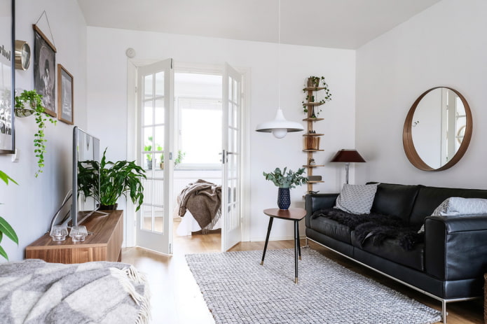 woonkamer in Scandinavische stijl