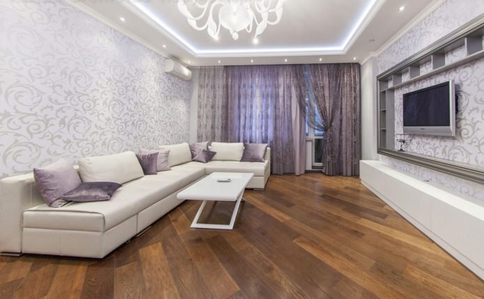 laminaat in het interieur van de woonkamer