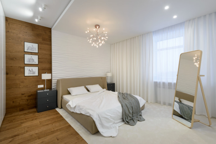 witte gordijnen in de slaapkamer