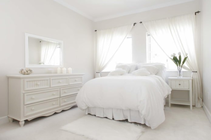 Sneeuwwitte slaapkamer