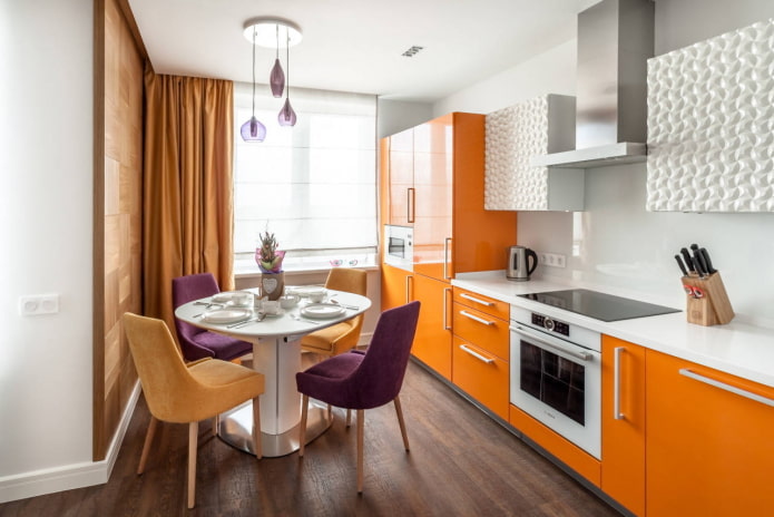 Oranje gordijnen