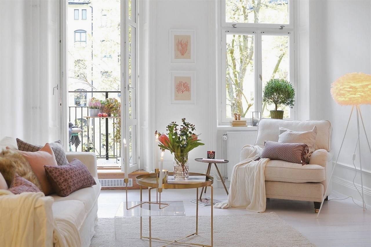 Witte muren in het interieur: fotooverzicht van de beste oplossingen