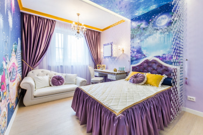 kinderkamer met witte bank