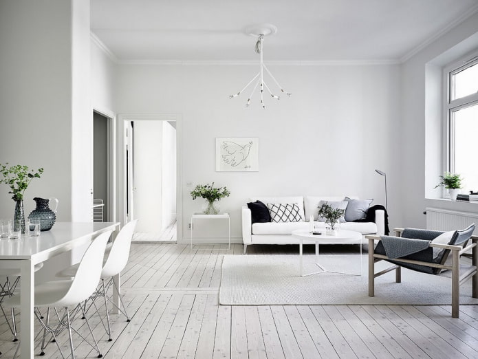 koud wit in het interieur