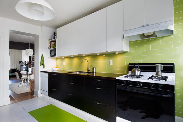 wit in combinatie met groen