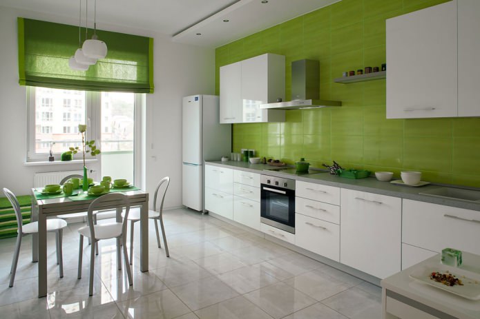 groene gordijnen