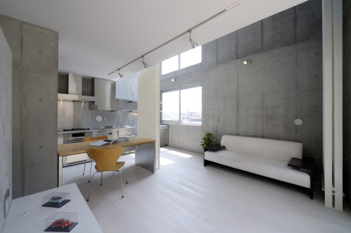 wit plafond en witte vloer