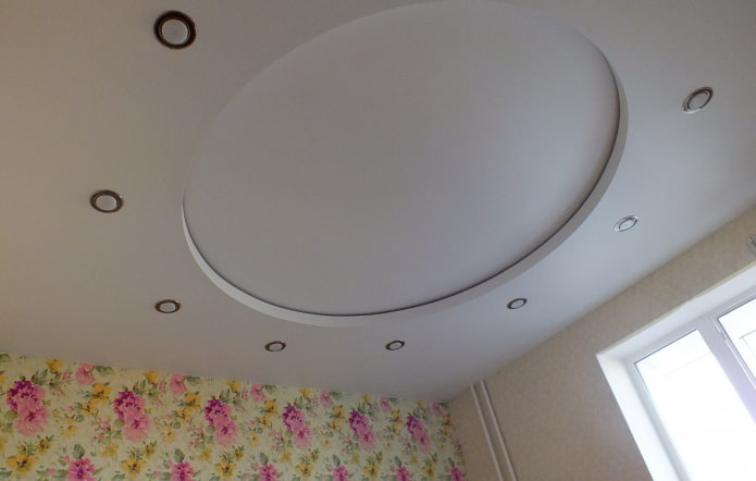 witte stretchstructuur met twee niveaus