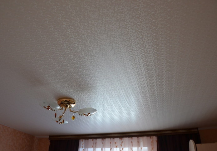 structuur stretchstof wit