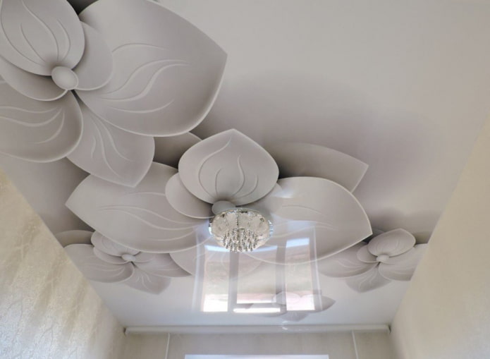 wit spanplafond met fotoprint