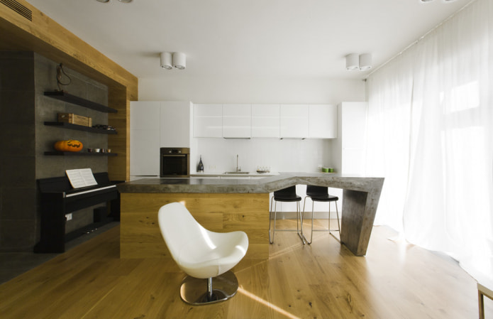 mat plafond in de keuken