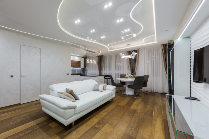 Witte muren en wit plafond