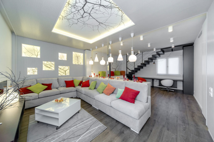 patterned ceiling