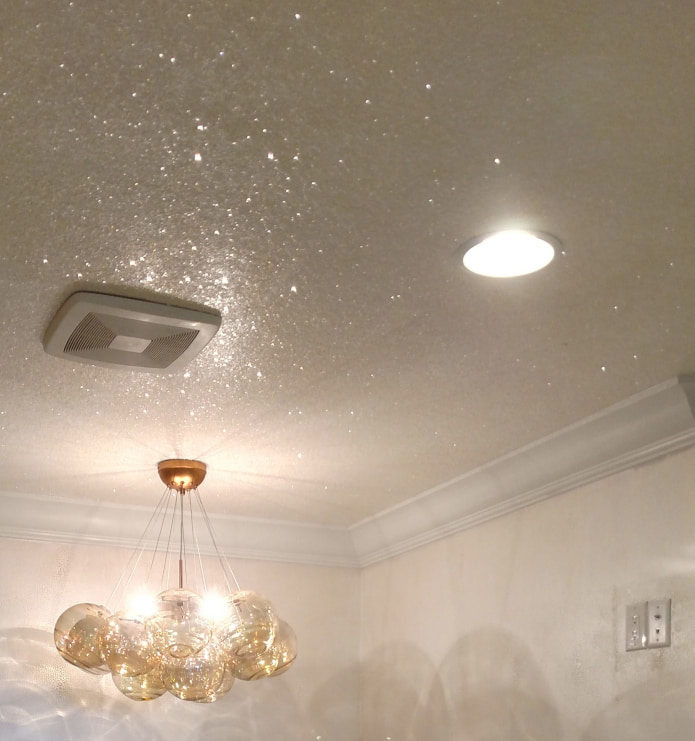plafond met glitter