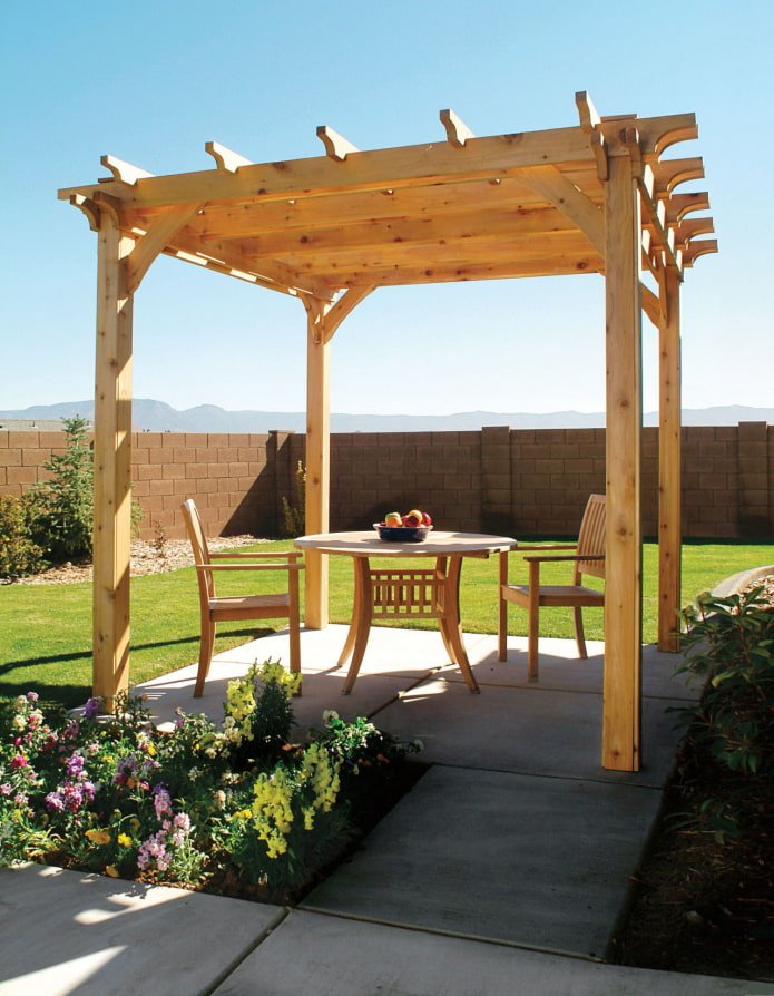 pergola in de tuin