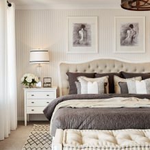 Beige behang: ontwerp, combinatie, keuze van gordijnen, 70+ foto's in het interieur interieur-2