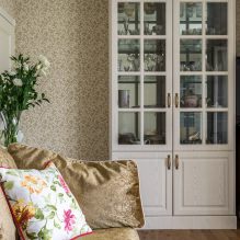 Beige behang: ontwerp, combinatie, keuze uit gordijnen, meer dan 70 foto's in het interieur-28
