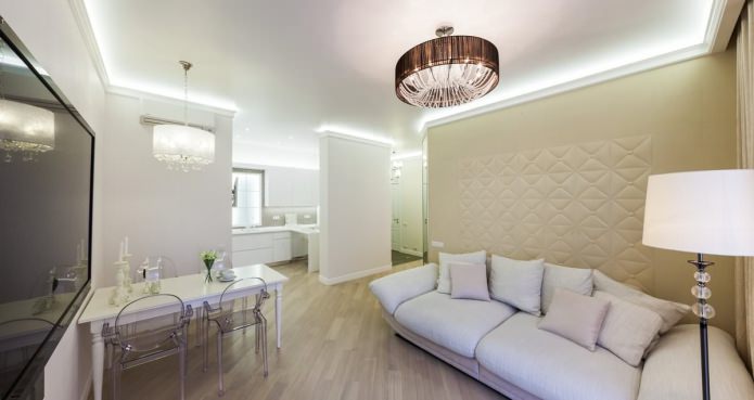 licht laminaat in de woonkamer