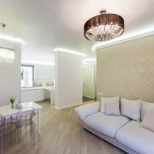 Beige behang: ontwerp, combinatie, keuze uit gordijnen, meer dan 70 foto's in het interieur - 10