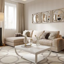 Beige behang: design, combinatie, keuze uit gordijnen, meer dan 70 foto's in het interieur - 30