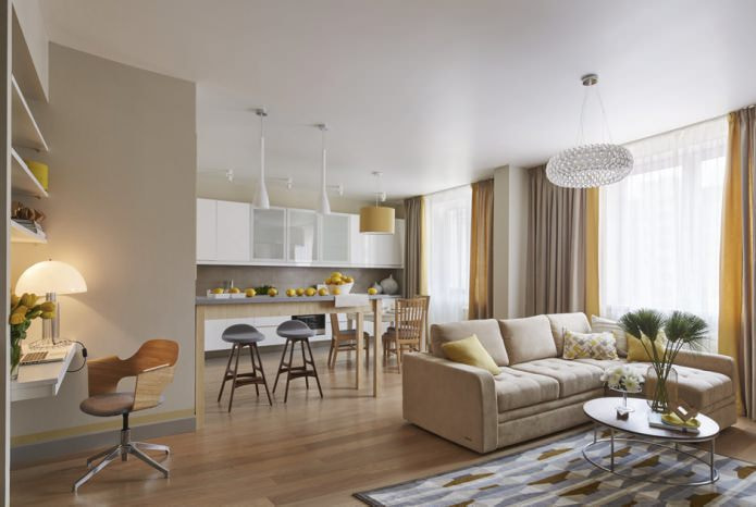 licht interieur keuken-woonkamer