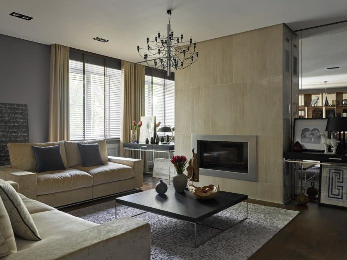 verduisteringsgordijnen in de woonkamer