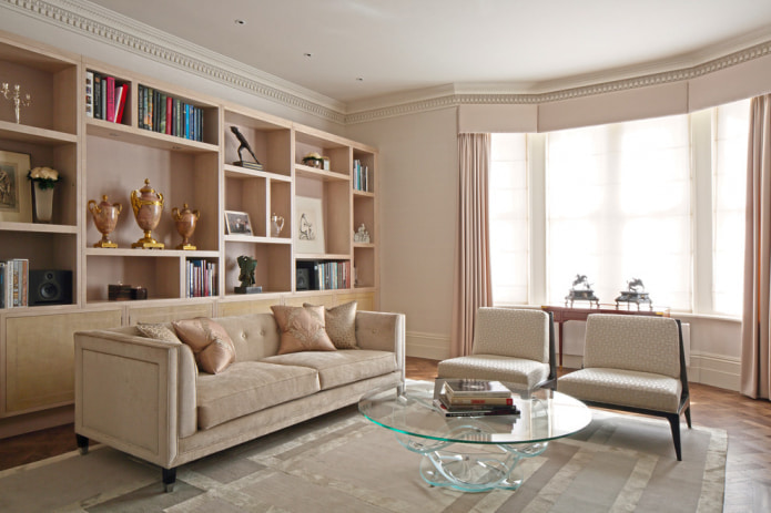 beige gordijnen