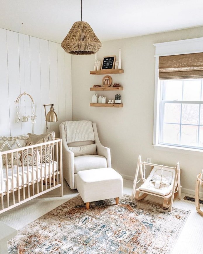 Scandinavisch design van een kinderkamer