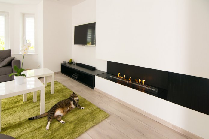 minimalistische woonkamer