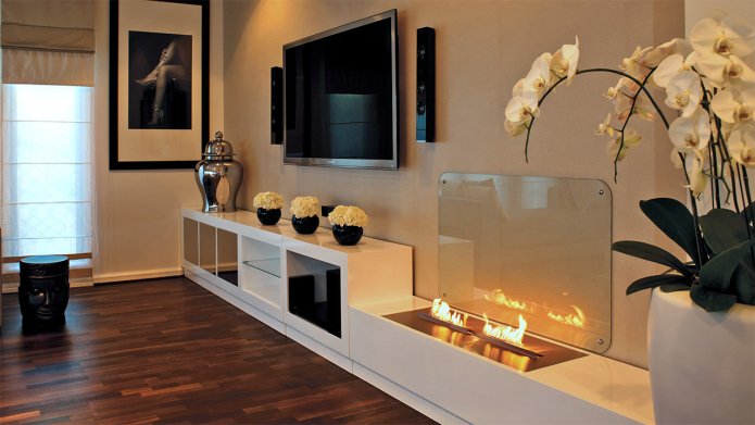 haard in een appartement