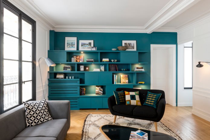 Moderne stijl in de woonkamer