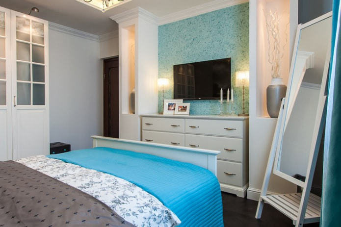 Combinatie van interieur met vloeibaar behang