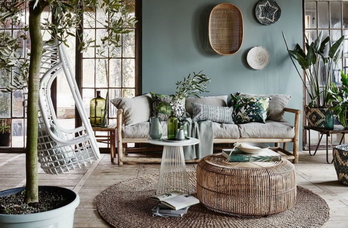 eco-boho in het interieur