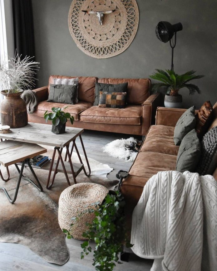 woonkamer met twee banken