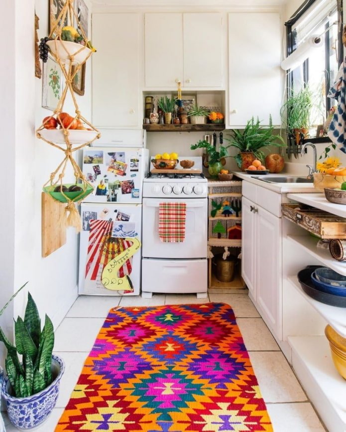 keukenset in boho-stijl