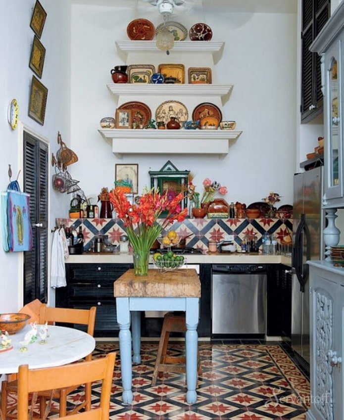 boho-stijl keukeninrichting