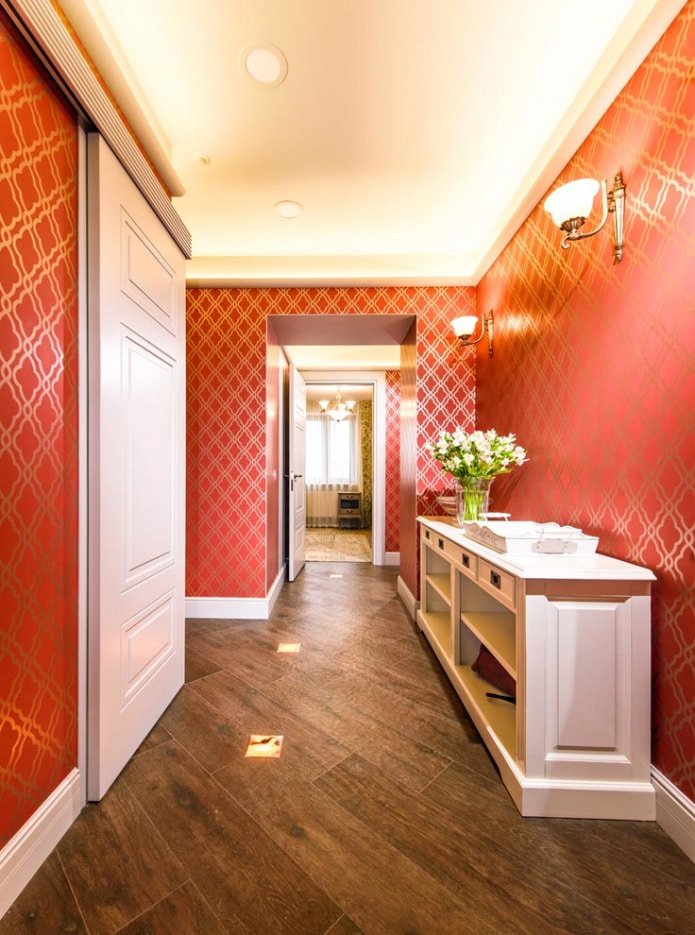 rood behang