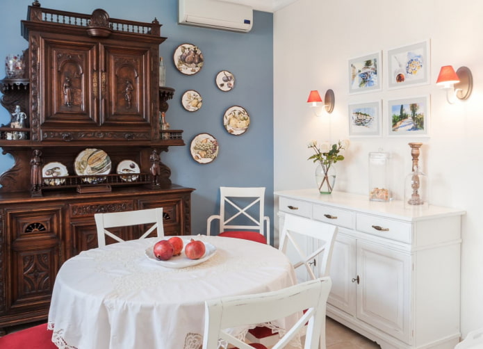 zeldzame meubels in het interieur