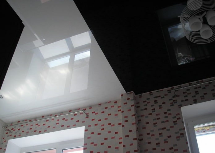 recht zwart-wit plafond