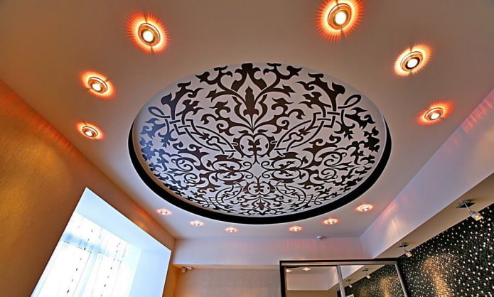 cirkelplafond met patroon