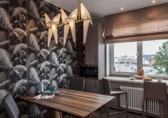 behang in de keuken