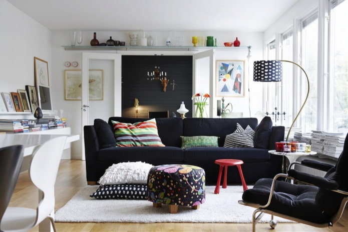 bank in het interieur