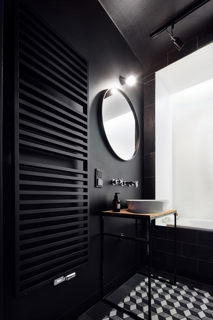 donkere badkamer