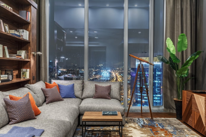 appartement met uitzicht op de stad