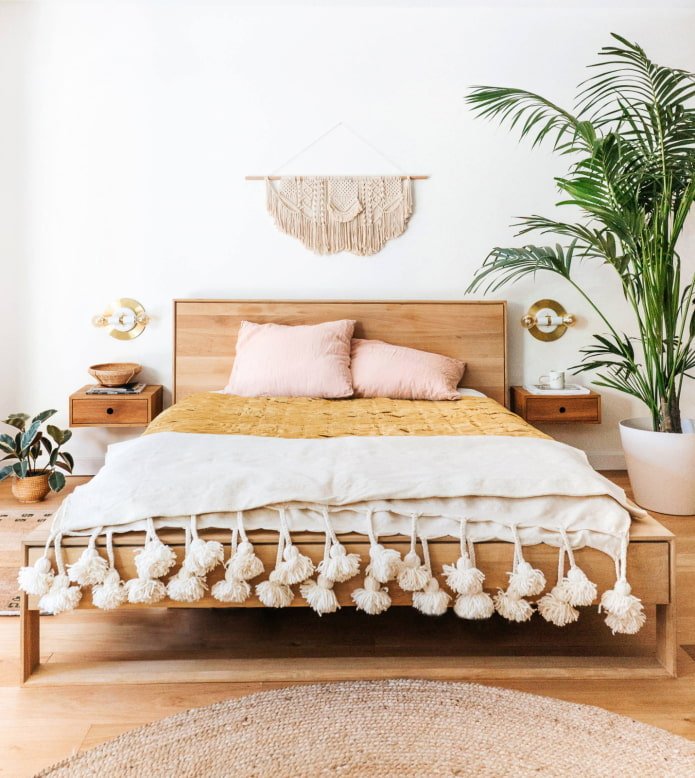 paneel boven het bed