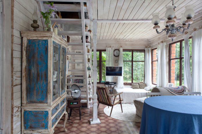 interieurdecoratie van een landhuis