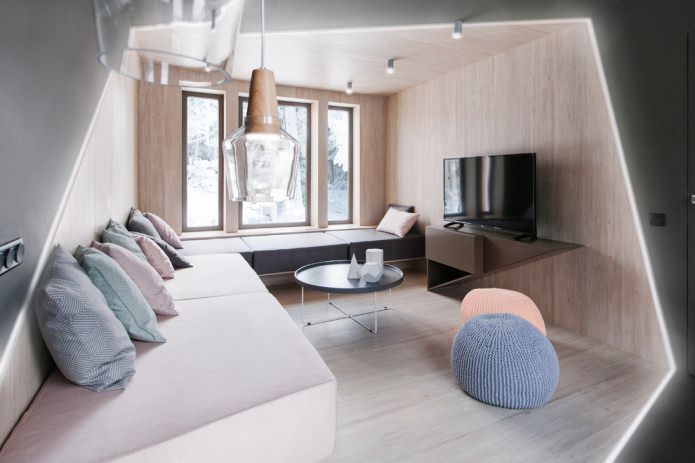 Landhuisinterieur in een moderne stijl