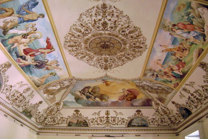 fresco op het plafond