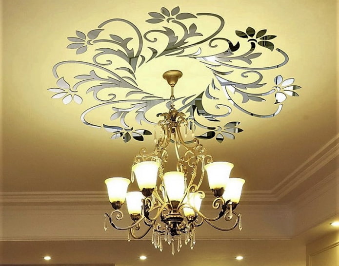 decoratieve stickers op het plafond 